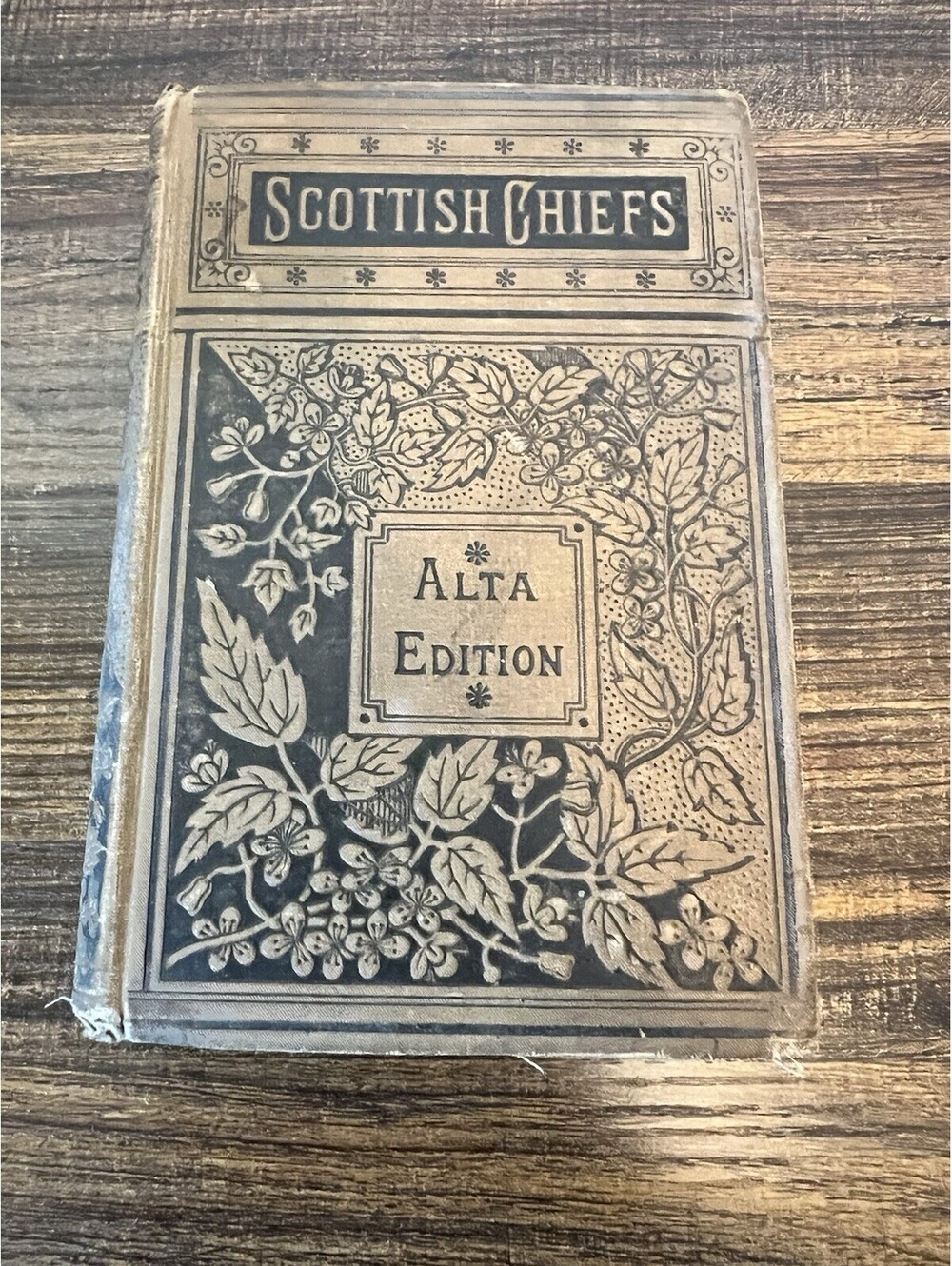 Antique 1800’s The Scottish Chiefs Illustrated Alta Edition Jane Porter HC Book